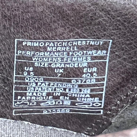 Merrel Primo Patch Chestnut Performance Footwear Women’s size 9.5 - Picture 7 of 9